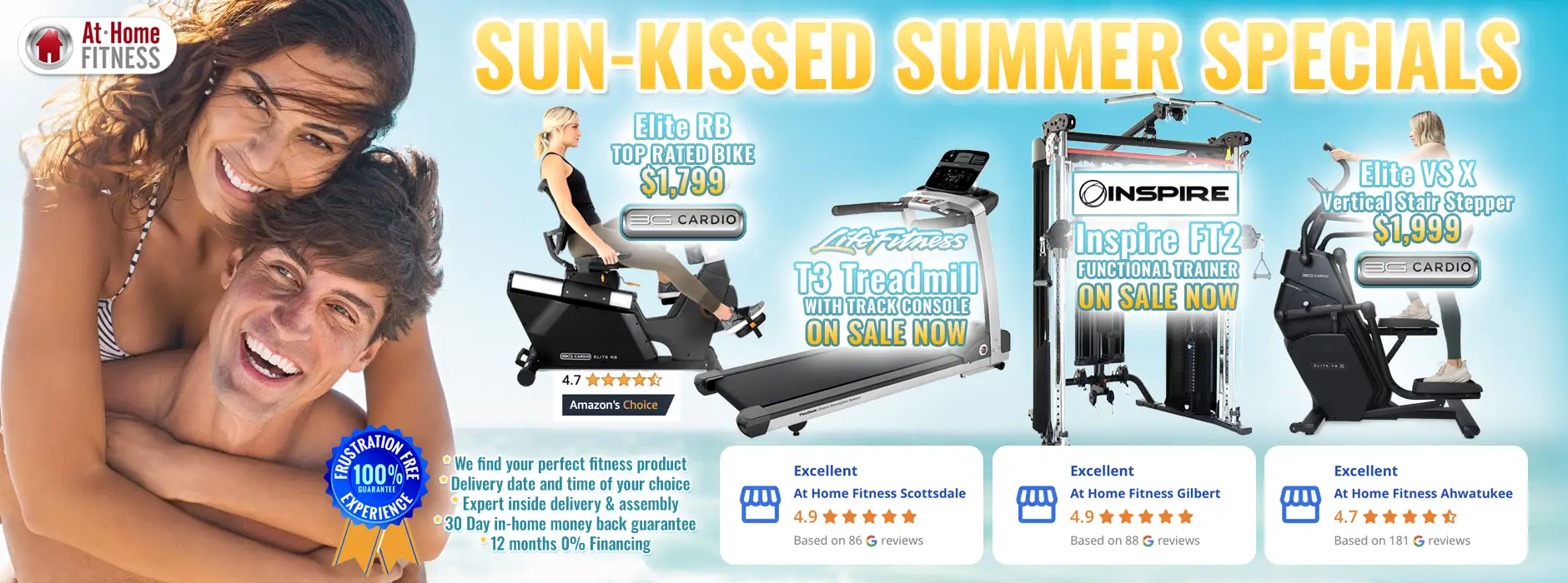 Sun-Kissed Summer Specials from AtHomeFitness.com - Arizonas Home Fitness Equipment Leader